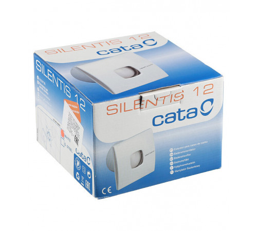 Вентилятор осевой Cata Silentis 12 170х170 мм d120 мм слоновая кость Вентилятор осевой Cata Silentis 12 170х170 мм d120 мм слоновая кость