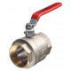 Кран шаровой латунный Valtec Base 2 ВР(г) х 2 ВР(г) ручка прямой (VT.214.N.09)