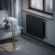 Радиатор биметаллический Royal Thermo Piano Forte 500 мм 10 секций 1' боковое подключение 591х800 мм черный