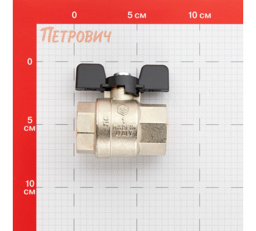 Кран шаровой латунный Stout SVB 1 ВР(г) х 1 ВР(г) полнопроходной бабочка прямой (SVB-0002-200025) Кран шаровой латунный Stout SVB 1 ВР(г) х 1 ВР(г) полнопроходной бабочка прямой (SVB-0002-200025)