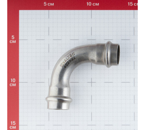 Угол VALTEC (VTi.951.I.002222) 90° 22 мм ВВ нержавеющая сталь Угол VALTEC (VTi.951.I.002222) 90° 22 мм ВВ нержавеющая сталь