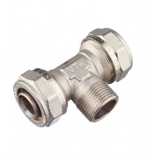 Тройник VALTEC (VTm.333.N.320632) 32 обж(ц) х 1 НР(ш) х 32 обж(ц)