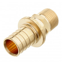 Соединитель прямой Stout 25 мм х 1/2 НР(г) латунный (SFA-0001-002512)