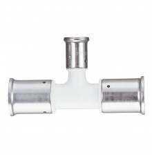 Тройник Henco (10PKW-322032) 32(пресс) х 20(пресс) х 32(пресс) белый PVDF
