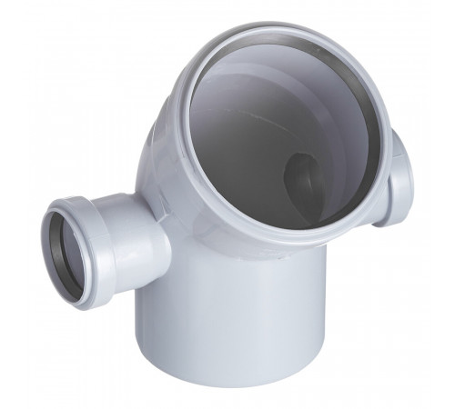 Отвод Valfex d110х50 мм 45° пластиковый с выходом d50 мм универсальный для внутренней канализации (23113150) Отвод Valfex d110х50 мм 45° пластиковый с выходом d50 мм универсальный для внутренней канализации (23113150)