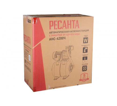Насосная станция Ресанта АНС-4200Ч 70 л/мин (77/1/6) Насосная станция Ресанта АНС-4200Ч 70 л/мин (77/1/6)