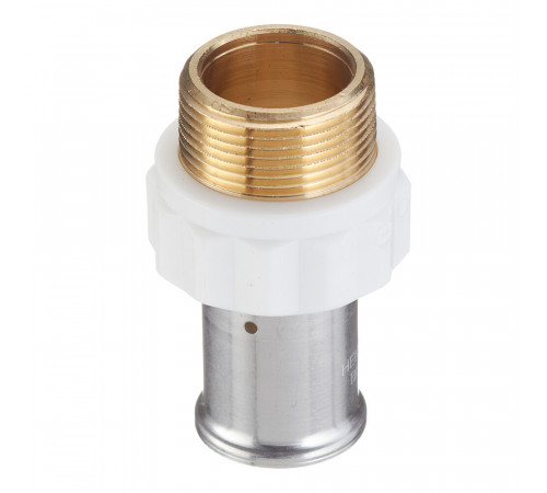 Муфта Henco (17PKW-3207) 32(пресс) х 1 1/4 НР(ш) белая PVDF Муфта Henco (17PKW-3207) 32(пресс) х 1 1/4 НР(ш) белая PVDF