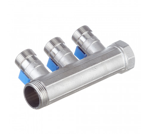Коллектор Henco 1 ВР(г) х 3 выхода 3/4 НР(ш) ЕК х 1 НР(ш) с шаровыми кранами (VB060503-BLAUW) Коллектор Henco 1 ВР(г) х 3 выхода 3/4 НР(ш) ЕК х 1 НР(ш) с шаровыми кранами (VB060503-BLAUW)