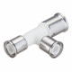 Тройник Henco (11PKW-322626) 32(пресс) х 26(пресс) х 26(пресс) белый PVDF