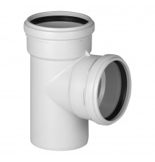 Тройник Pro Aqua Stilte Plus d110 мм 87° пластиковый шумопоглощающий для внутренней канализации