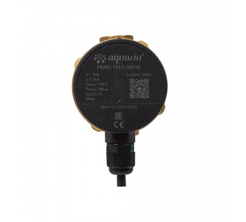 Циркуляционный насос для систем отопления Aquario Prime-151.5-80HW DN15 подъем 2 м 80 мм (5151) Циркуляционный насос для систем отопления Aquario Prime-151.5-80HW DN15 подъем 2 м 80 мм (5151)