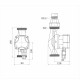 Циркуляционный насос для систем отопления Aquario Prime-A1-328-180 DN32 подъем 8 м 180 мм с гайками (5138)