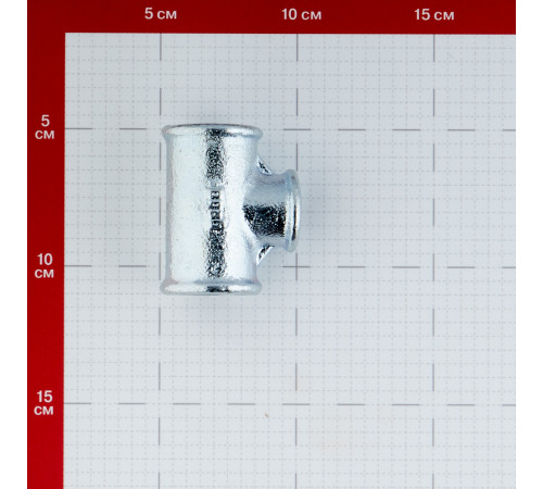 Тройник переходный Gebo Platinum (130-22V) 3/4 ВР(г) х 1/2 ВР(г) х 3/4 ВР(г) чугунный оцинкованный
