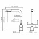 Смеситель для кухни WasserKraft черный с подключением к фильтру однорычажный (A8367)