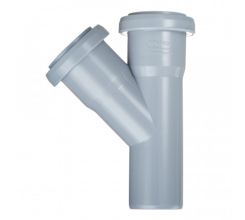 Тройник Valfex d40 мм 45° пластиковый для внутренней канализации Тройник Valfex d40 мм 45° пластиковый для внутренней канализации