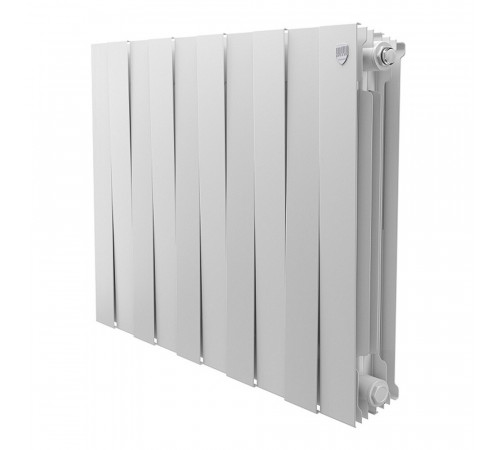 Радиатор биметаллический Royal Thermo Piano Forte 500 мм 10 секций 1' боковое подключение 591х800 мм белый Радиатор биметаллический Royal Thermo Piano Forte 500 мм 10 секций 1' боковое подключение 591х800 мм белый