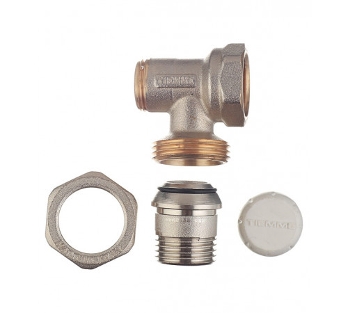 Клапан запорный угловой Tiemme 1/2 НР(ш) х 1/2 ВР(г) для радиатора (3230001) Клапан запорный угловой Tiemme 1/2 НР(ш) х 1/2 ВР(г) для радиатора (3230001)