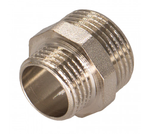 Ниппель переходной CTM 1 1/2 НР(ш) х 1 НР(ш) латунный (CRRN1121)