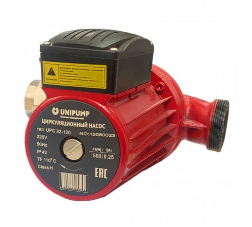 Циркуляционный насос для систем отопления UNIPUMP UPC 32-120 DN32 подъем 12 м 220 мм с гайками (79285) Циркуляционный насос для систем отопления UNIPUMP UPC 32-120 DN32 подъем 12 м 220 мм с гайками (79285)
