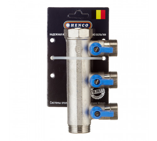 Коллектор Henco 1 ВР(г) х 3 выхода 3/4 НР(ш) ЕК х 1 НР(ш) с шаровыми кранами (VB060503-BLAUW) Коллектор Henco 1 ВР(г) х 3 выхода 3/4 НР(ш) ЕК х 1 НР(ш) с шаровыми кранами (VB060503-BLAUW)
