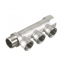 Коллектор Valtec 3/4 ВР(г) х 3 выхода 1/2 ВР(г) х 3/4 НР(ш) (VTc.550.N.0503)