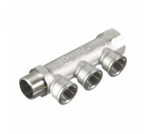 Коллектор Valtec 3/4 ВР(г) х 3 выхода 1/2 ВР(г) х 3/4 НР(ш) (VTc.550.N.0503)