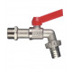 Кран шаровой латунный Valtec 3/4 НР(ш) х 3/4 НР(ш) ручка со штуцером угловой (VT.051.N.05)
