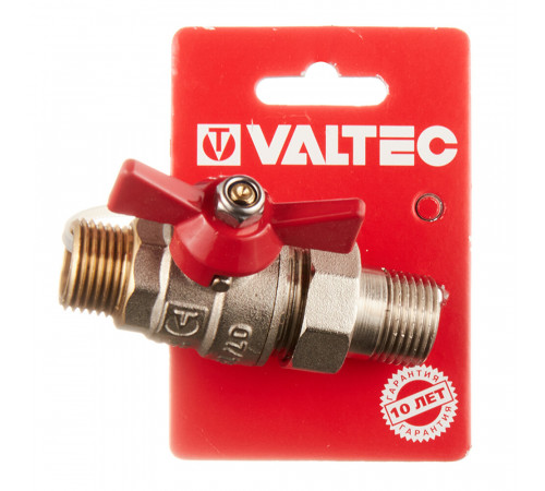 Кран шаровой латунный Valtec Base 1/2 НР(ш) х 1/2 НР(ш) бабочка с полусгоном прямой (VT.226.N.04) Кран шаровой латунный Valtec Base 1/2 НР(ш) х 1/2 НР(ш) бабочка с полусгоном прямой (VT.226.N.04)