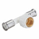 Тройник Henco (13PKW-200520) 20(пресс) х 3/4 ВР(г) х 20(пресс) белый PVDF