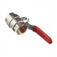 Кран шаровой латунный Valtec Base 3/4 ВР(г) х 3/4 ВР(г) ручка прямой (VT.214.N.05)