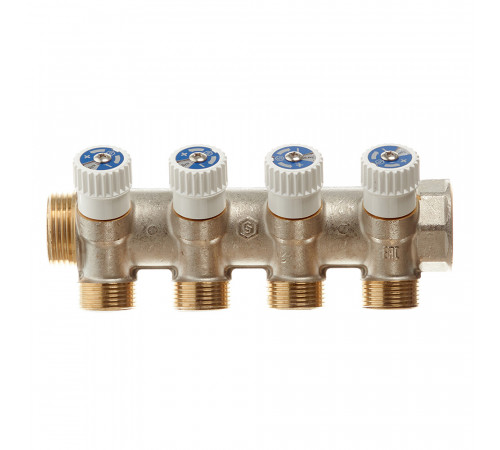 Коллектор Stout 1 ВР(г) х 4 выхода 3/4 НР(ш) ЕК х 1 НР(ш) регулируемый (SMB 6851 013404) Коллектор Stout 1 ВР(г) х 4 выхода 3/4 НР(ш) ЕК х 1 НР(ш) регулируемый (SMB 6851 013404)