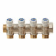 Коллектор Stout 1 ВР(г) х 4 выхода 3/4 НР(ш) ЕК х 1 НР(ш) регулируемый (SMB 6851 013404)
