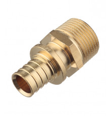 Соединитель прямой Stout 20 мм х 3/4 НР(ш) латунный (SFA-0001-002034)