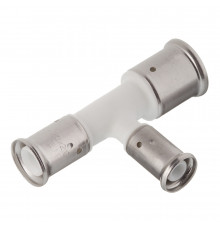 Тройник Henco (11PKW-261620) 26(пресс) х 16(пресс) х 20(пресс) PVDF белый