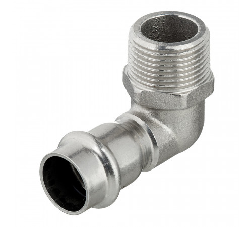 Угол Valtec (VTi.953.I.001805) 90° 18 мм х 3/4 НР(ш) нержавеющая сталь Угол Valtec (VTi.953.I.001805) 90° 18 мм х 3/4 НР(ш) нержавеющая сталь