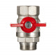 Кран шаровой латунный Valtec 3/4 ВР(г) х 3/4 НР(ш) полнопроходной бабочка прямой (VT.123.N.05)