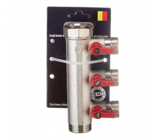 Коллектор Henco 1 ВР(г) х 3 выхода 3/4 НР(ш) ЕК х 1 НР(ш) с шаровыми кранами (VB060503-ROOD) Коллектор Henco 1 ВР(г) х 3 выхода 3/4 НР(ш) ЕК х 1 НР(ш) с шаровыми кранами (VB060503-ROOD)