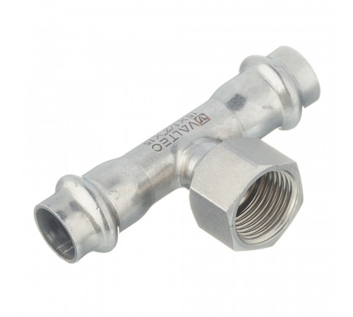Тройник Valtec (VTi.932.I.150415) 15 мм х 1/2 ВР(г) х 15 мм нержавеющая сталь Тройник Valtec (VTi.932.I.150415) 15 мм х 1/2 ВР(г) х 15 мм нержавеющая сталь
