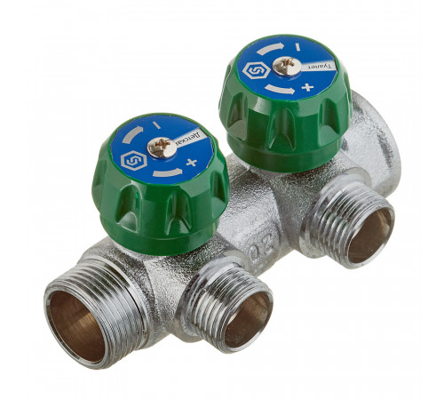 Коллектор Stout 3/4 ВР(г) х 2 выхода 1/2 НР(ш) х 3/4 НР(ш) регулирующий (SMB-6850-341202) Коллектор Stout 3/4 ВР(г) х 2 выхода 1/2 НР(ш) х 3/4 НР(ш) регулирующий (SMB-6850-341202)