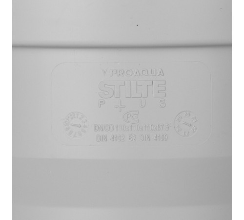 Крестовина Pro Aqua Stilte Plus d110х110х110 мм 87,5° пластиковая шумопоглощающая одноплоскостная для внутренней канализации Крестовина Pro Aqua Stilte Plus d110х110х110 мм 87,5° пластиковая шумопоглощающая одноплоскостная для внутренней канализации