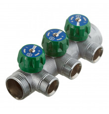Коллектор Stout 1 ВР(г) х 3 выхода 3/4(ЕК) х 1 НР(ш) регулирующий (SMB-6850-013403)