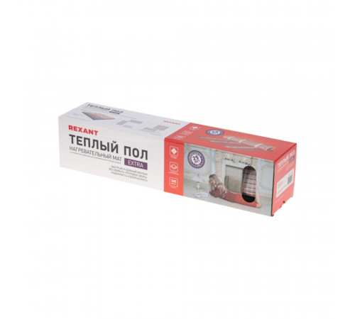 Теплый пол нагревательный мат Rexant Extra 0,7 кв.м 160 (112) Вт Теплый пол нагревательный мат Rexant Extra 0,7 кв.м 160 (112) Вт