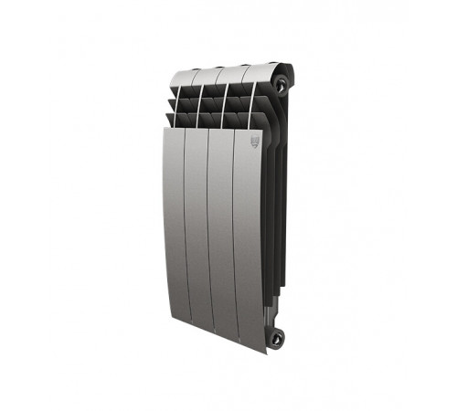 Радиатор биметаллический Royal Thermo BiLiner Silver Satin 500 мм 4 секции 1' боковое подключение серебро Радиатор биметаллический Royal Thermo BiLiner Silver Satin 500 мм 4 секции 1' боковое подключение серебро