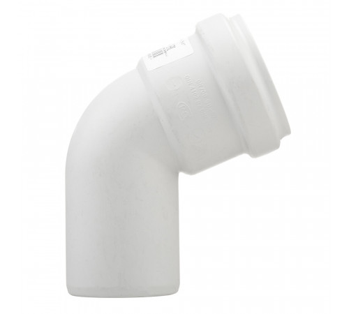 Отвод Pro Aqua Stilte Plus d58 мм 67° пластиковый шумопоглощающий для внутренней канализации Отвод Pro Aqua Stilte Plus d58 мм 67° пластиковый шумопоглощающий для внутренней канализации