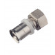 Соединитель прямой Valtec (VTm.222.N.001604) с накидной гайкой 16(пресс) х 1/2 ВР(г)