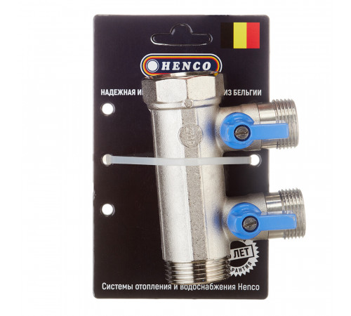 Коллектор Henco 1 ВР(г) х 2 выхода 3/4 НР(ш) ЕК х 1 НР(ш) с шаровыми кранами (VB060502-BLAUW) Коллектор Henco 1 ВР(г) х 2 выхода 3/4 НР(ш) ЕК х 1 НР(ш) с шаровыми кранами (VB060502-BLAUW)