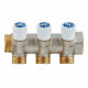 Коллектор Stout 1 ВР(г) х 3 выхода 3/4 НР(ш) ЕК х 1 НР(ш) регулируемый (SMB 6851 013403)