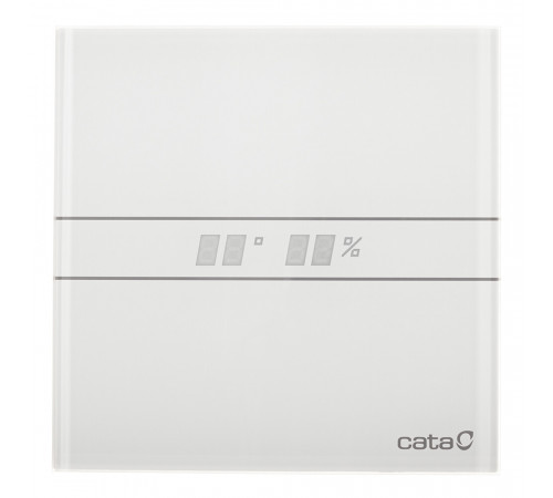 Вентилятор осевой Cata E-120 GTH с датчиком влажности и таймером 180х180 мм d120 мм белый Вентилятор осевой Cata E-120 GTH с датчиком влажности и таймером 180х180 мм d120 мм белый