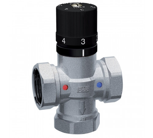 Смеситель термостатический Far Termo 1/2 ВР(г) х 1/2 ВР(г) х 1/2 ВР(г) KVs 2,5 (FA 3950 12) Смеситель термостатический Far Termo 1/2 ВР(г) х 1/2 ВР(г) х 1/2 ВР(г) KVs 2,5 (FA 3950 12)