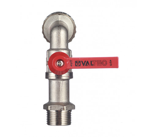 Кран шаровой латунный Valtec 3/4 НР(ш) х 3/4 НР(ш) ручка со штуцером угловой (VT.051.N.05) Кран шаровой латунный Valtec 3/4 НР(ш) х 3/4 НР(ш) ручка со штуцером угловой (VT.051.N.05)